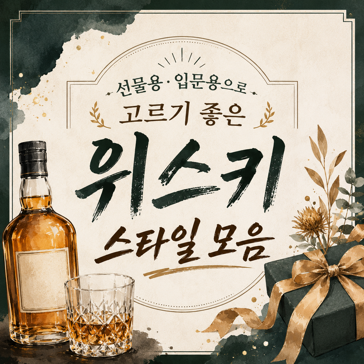 위스키 선물이나 첫 병으로 무난한 스타일 정리