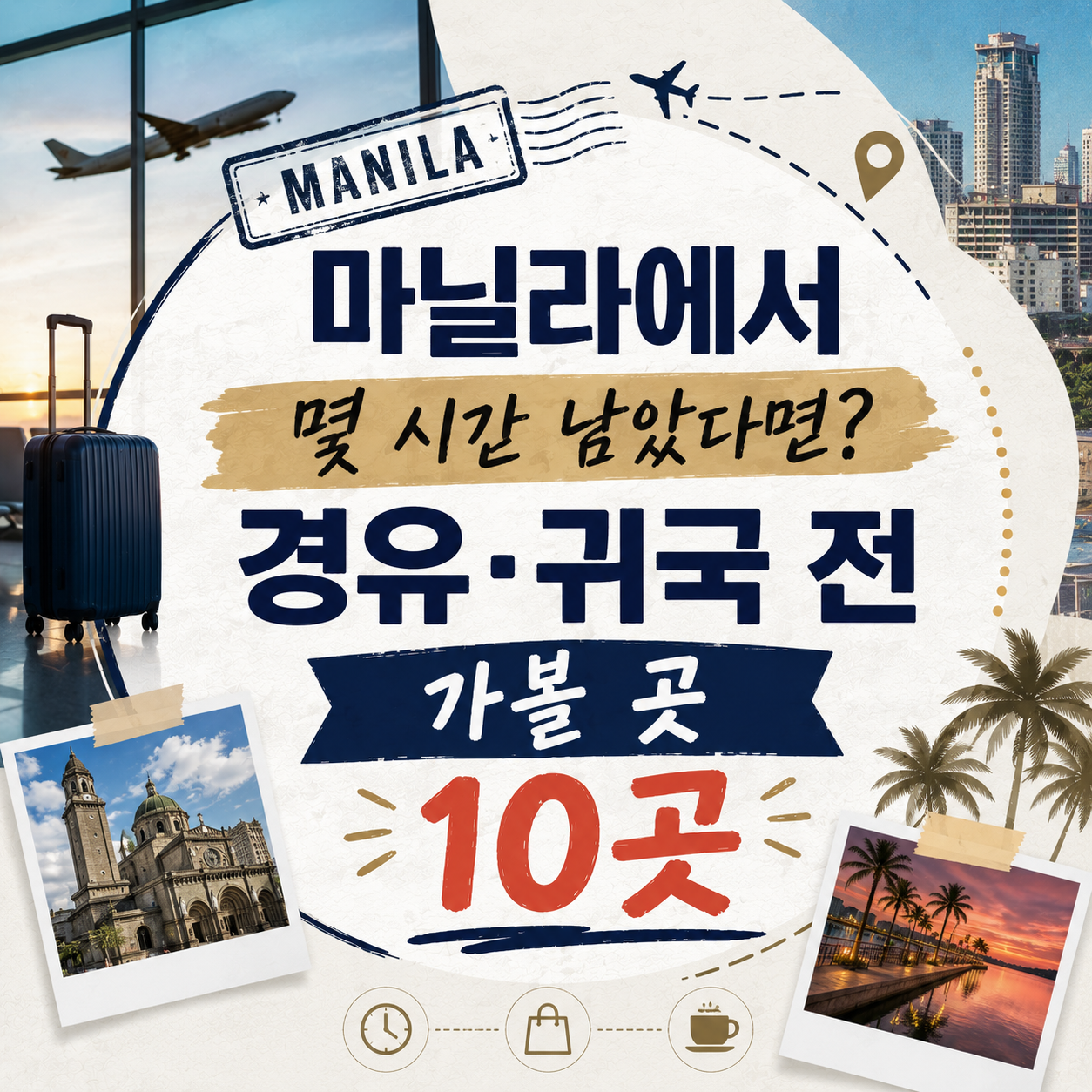 마닐라 경유, '가고 싶은 곳' 말고 '돌아올 수 있는 곳'부터 정하세요