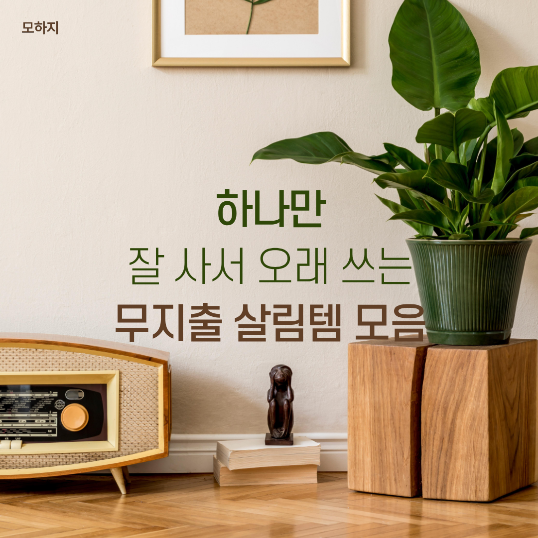 하나만 잘 사서 오래 쓰는 무지출 살림템 모음