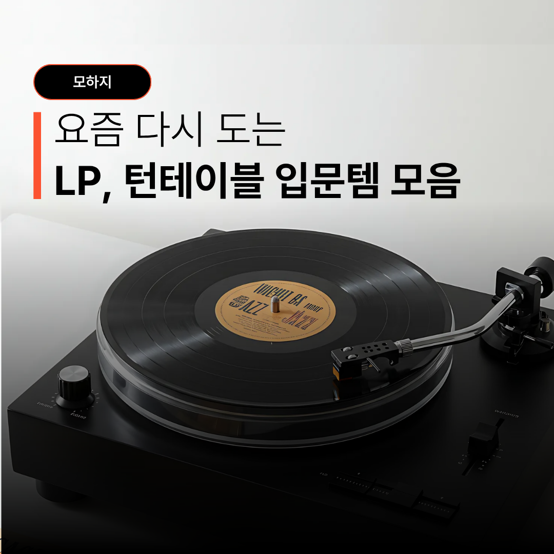요즘 다시 도는 LP, 턴테이블 입문템 모음
