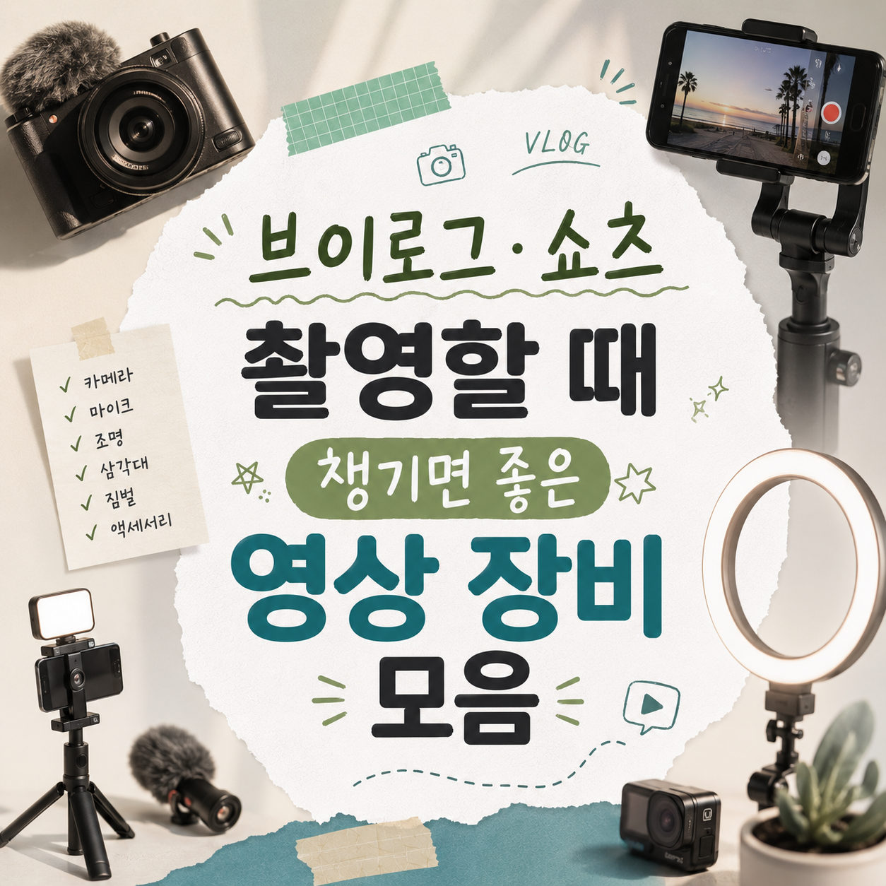 브이로그·쇼츠 초보자를 위한 촬영 장비 체크리스트