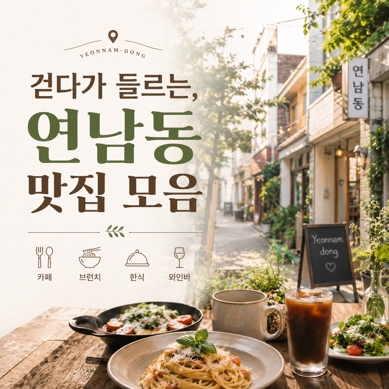 걷다가 들르는, 연남동 맛집 모음