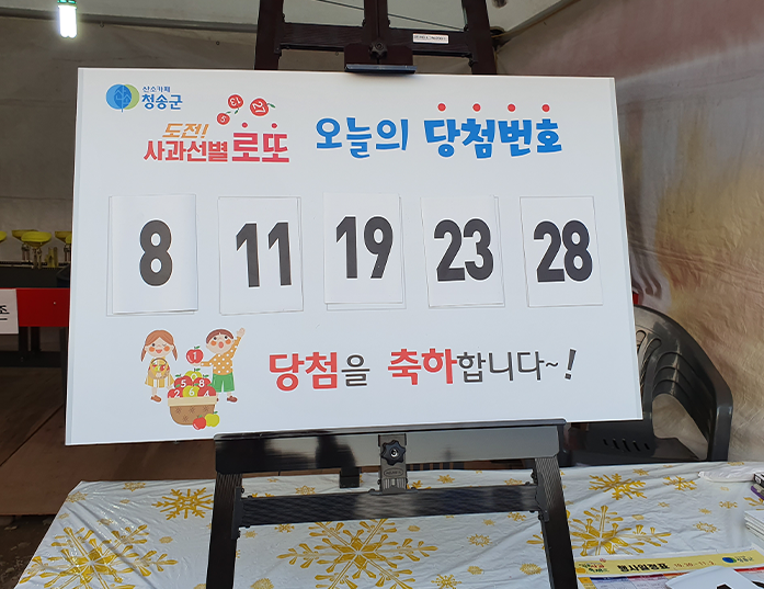 2026 Cheongsong Apple Festival Challenge Apple Sorting Lotto