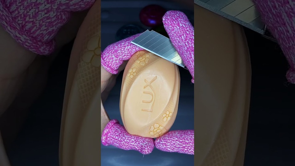 石鹸のカットとカービングプロセス — ASMR MIA SOAP