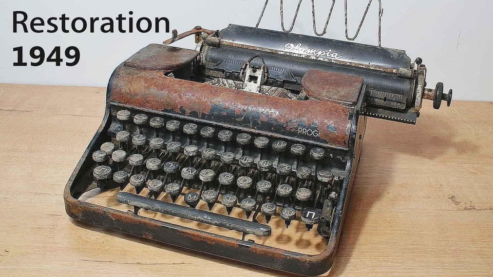 1949년 올림피아 타자기 복원 — PSV Restoration
