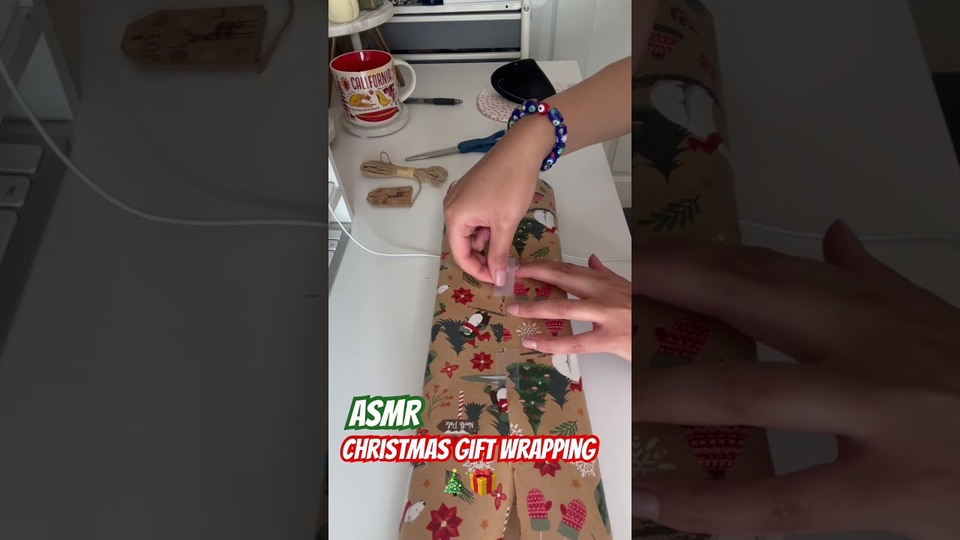 無言で準備するクリスマスラッピング — ASMR ANA