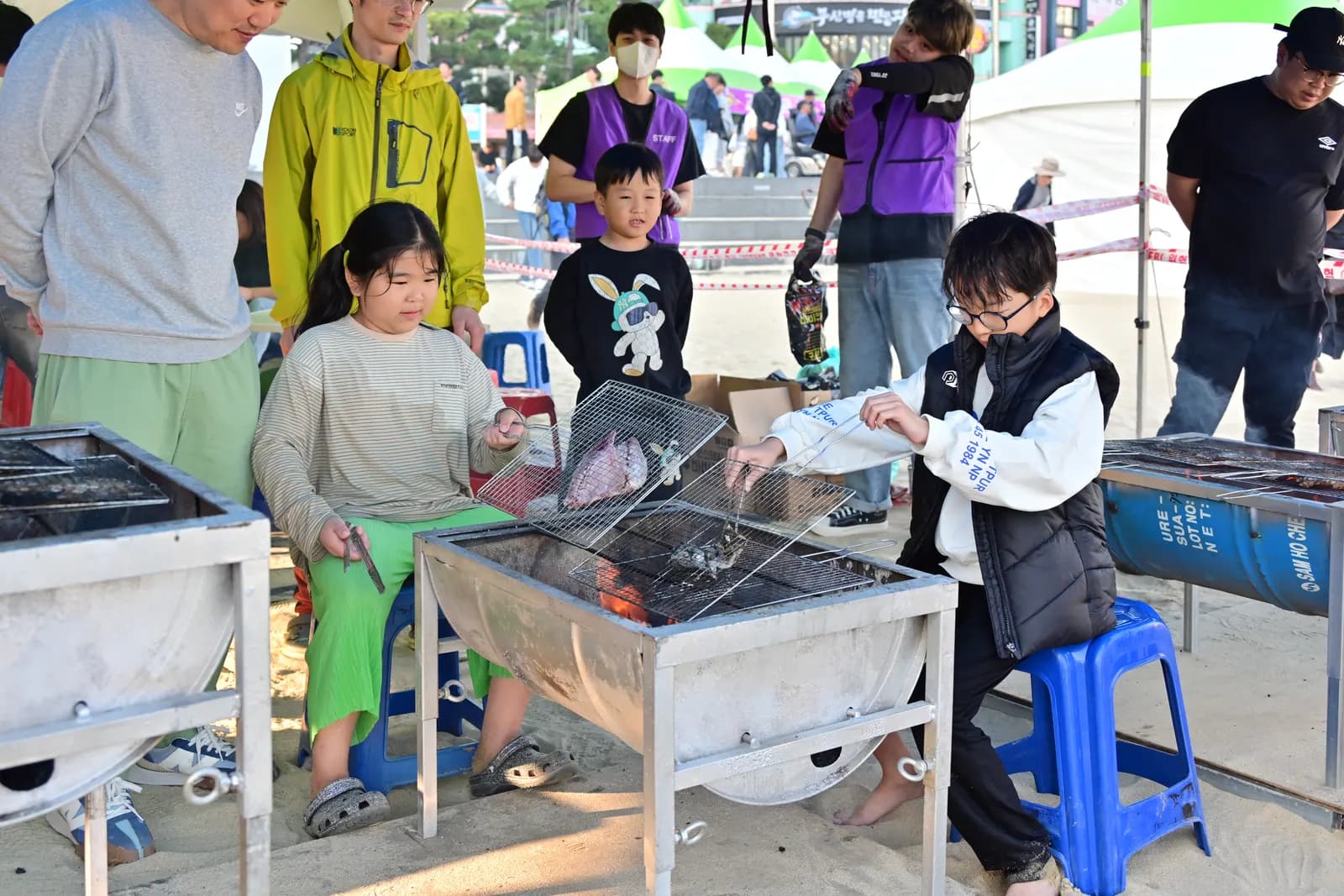 Mackerel Fire-Pit Grilling Experience, Busan Mackerel Festival