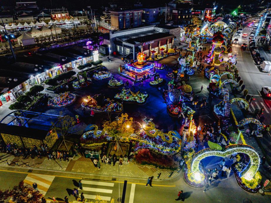 Chrysanthemum Display and Market Scenery, Yesan Market Three Kingdoms Festival
