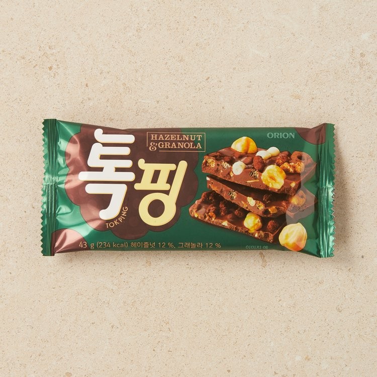 오리온 톡핑 헤이즐넛 그래놀라 43g