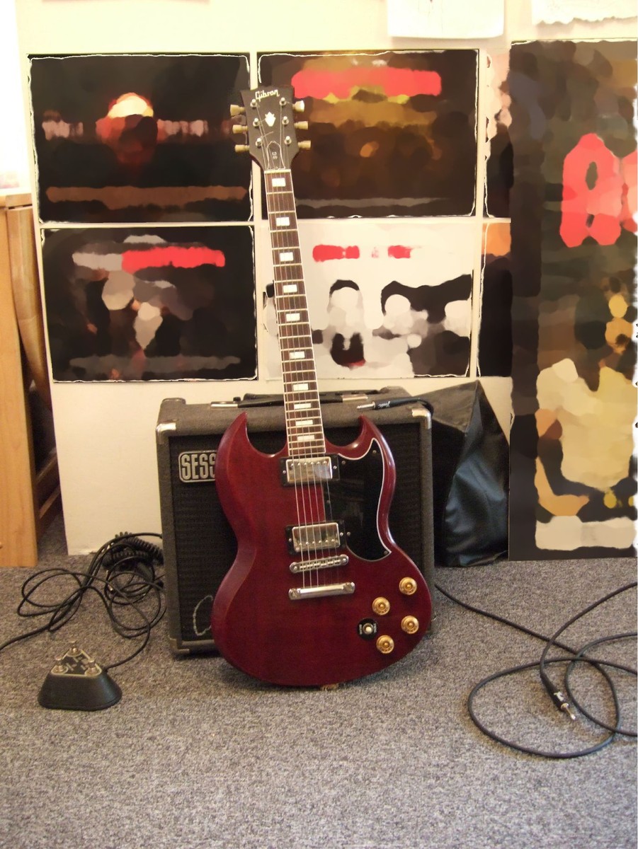 화이트 Gibson SG Custom