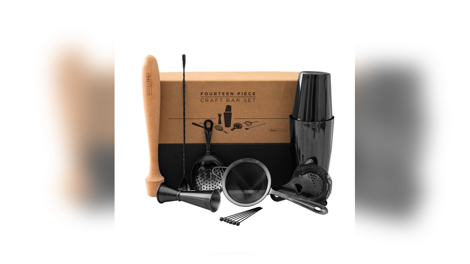A Bar Above 14-Piece Bartender Kit