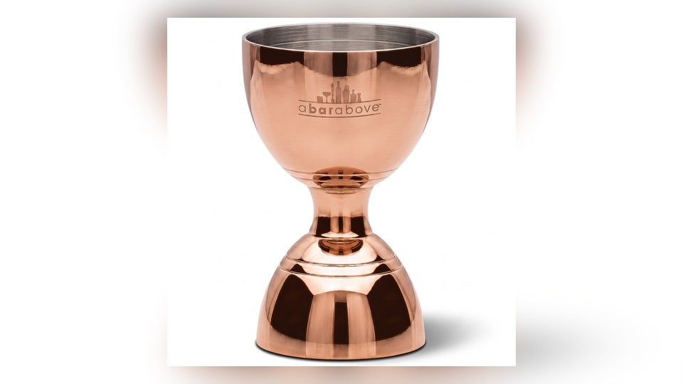 A Bar Above Bell Jigger Antique Copper