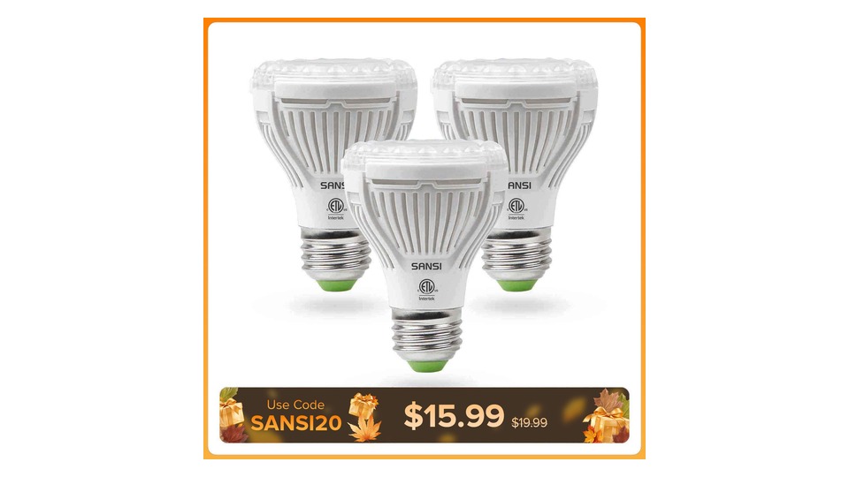 SANSI PAR20 10W LED グロウライトバルブ