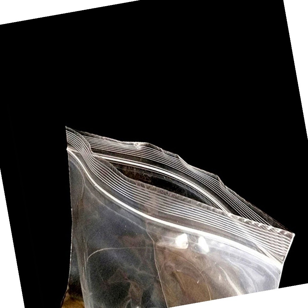 pe 투명 지퍼봉투 12x25cm 200매 재사용 파우치 문구정리 소형부품보관 여행소품보관