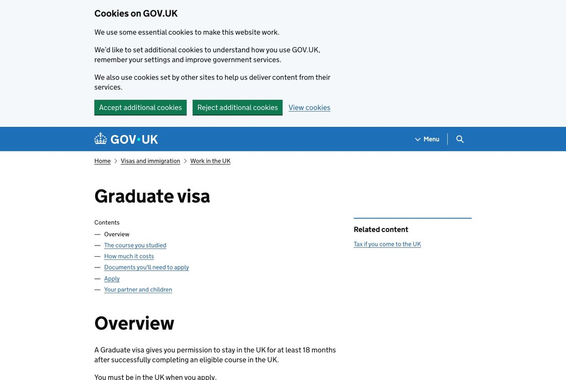 イギリス Graduate visa