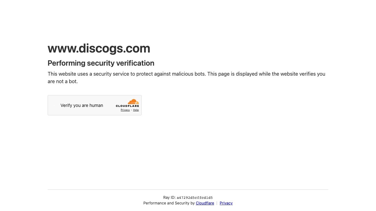 Discogs Marketplace Statistics