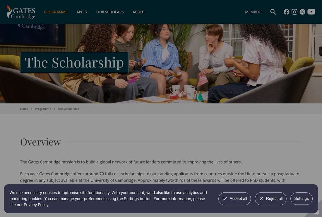 Gates Cambridge Scholarship
