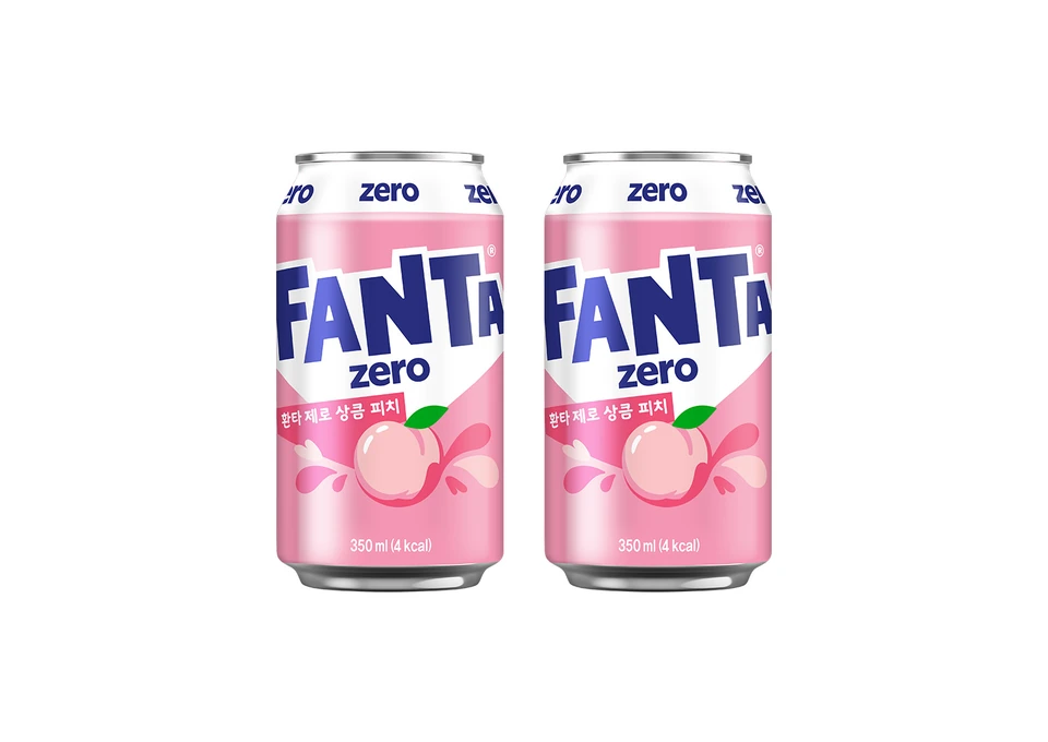 Fanta Zero Refreshing Peach 350ml Can