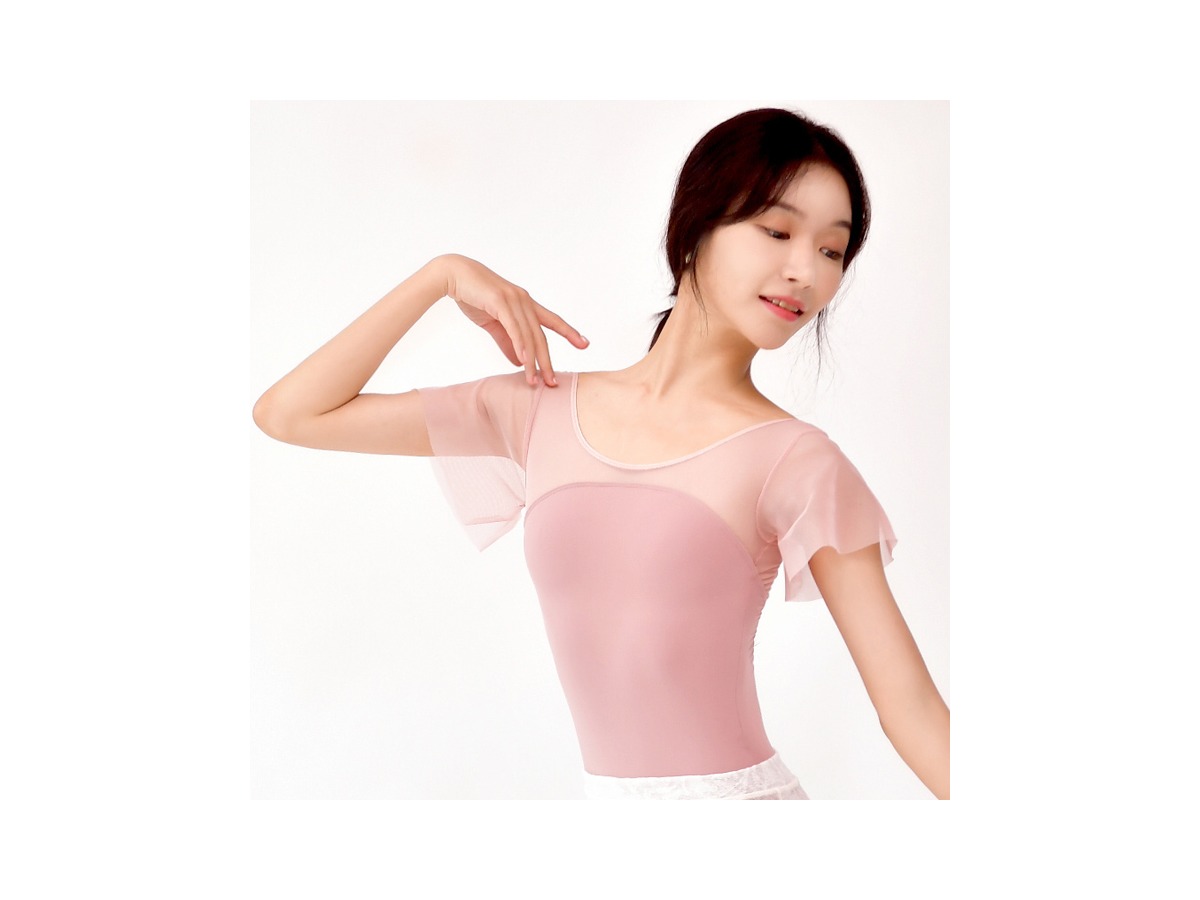 Soulee in Ballet 새나 러플소매 레오타드