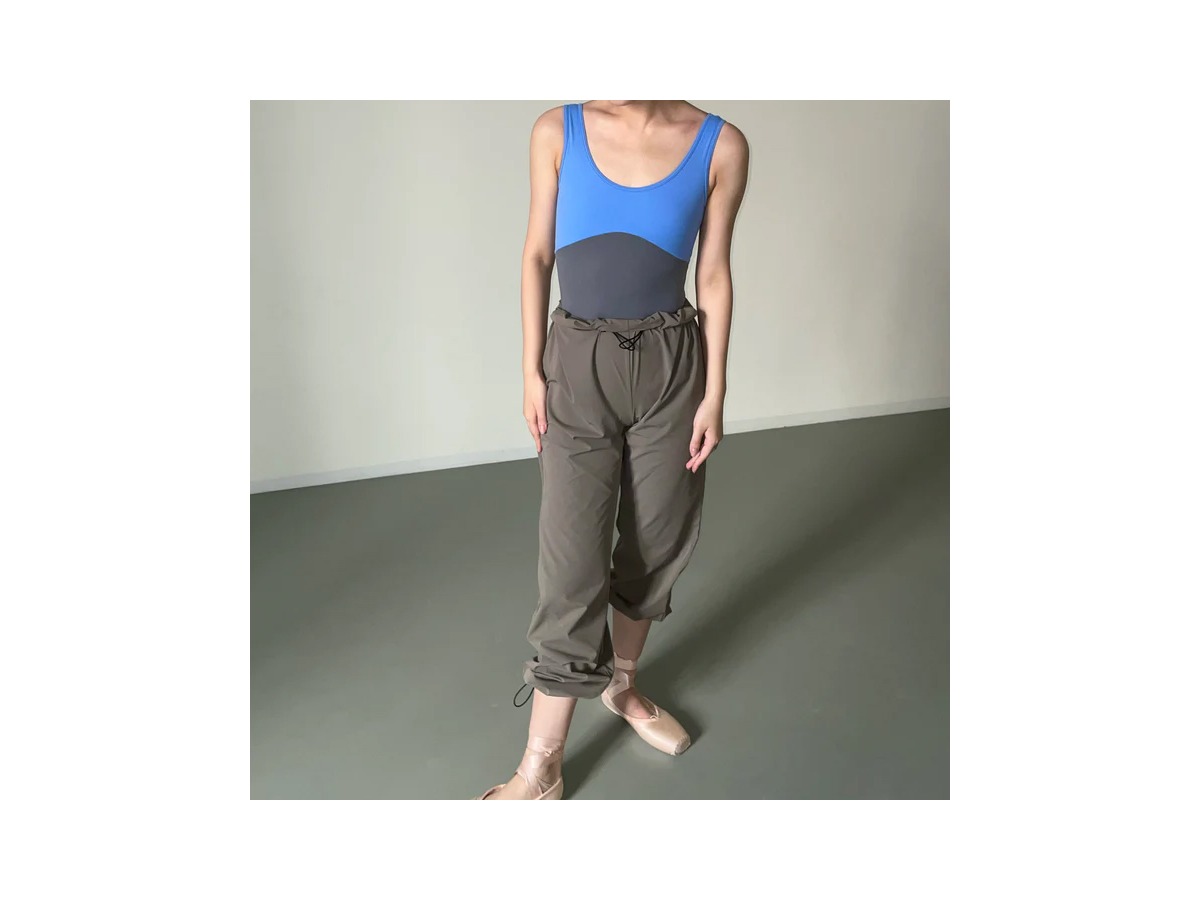 Typha Drawstring Waist Ankles Warm-up Pants