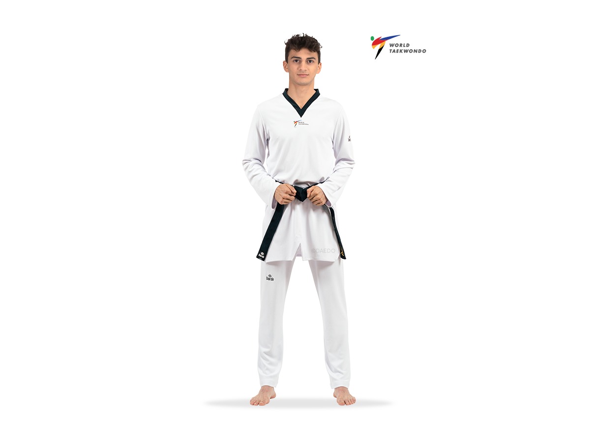 Daedo WT Dry-Tech Competition Uniform Black Collar